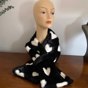 COPY - AQUA Hearts Cozy Neck Scarf Wrap Bloomingdale’s